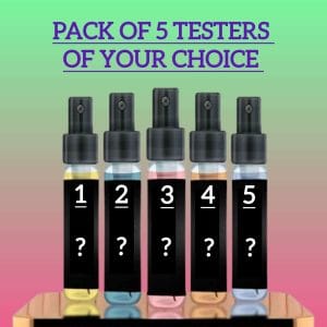 Pack of 5 Testers of Your Choice (5ml each)