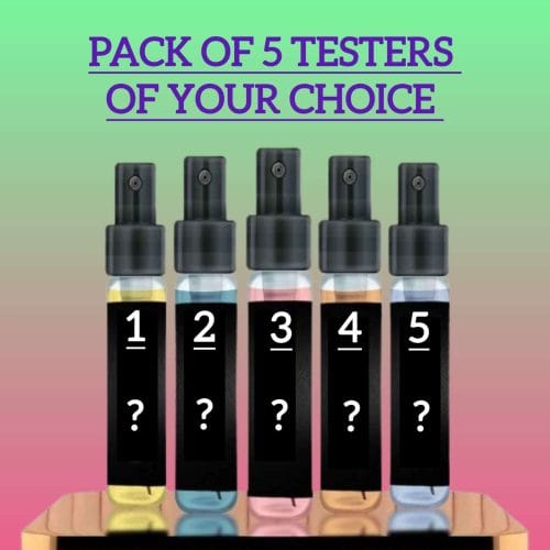 Pack of 5 Testers of Your Choice (5ml each)